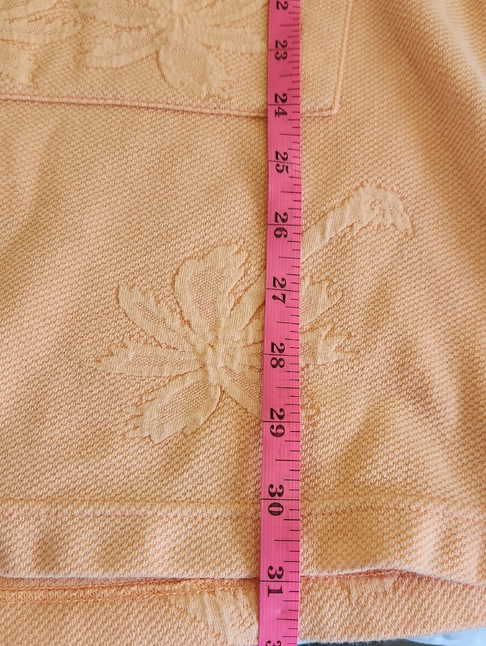 Secret Treasres Palm Tree Print Beach Cover Up Robe. Hooded Peach Color. Size M - Picture 9 of 10
